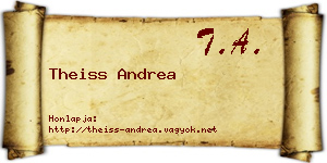 Theiss Andrea névjegykártya